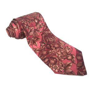 Leonard Men Tie 100% Silk Cherry Tree Necktie